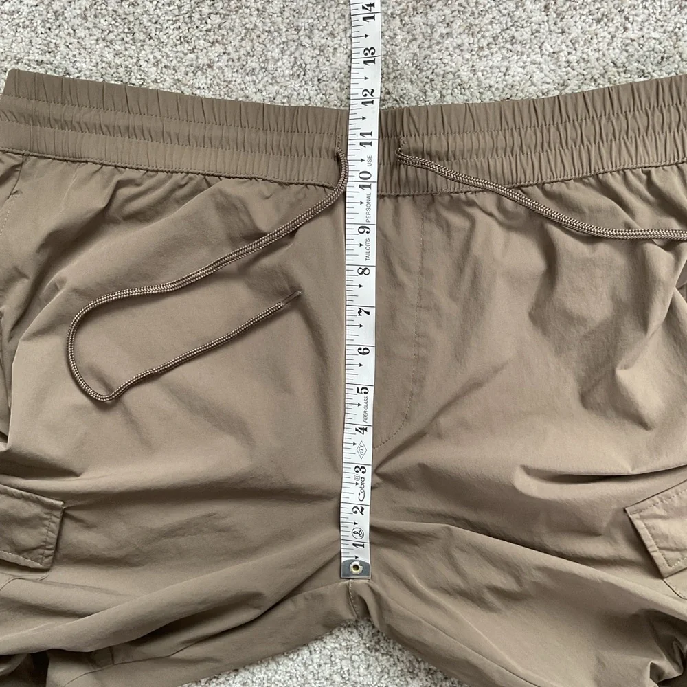 Men's PacSun Tan Straight Cargo Utility Pants Stretch Drawstring Comfort Size L - Picture 7 of 10